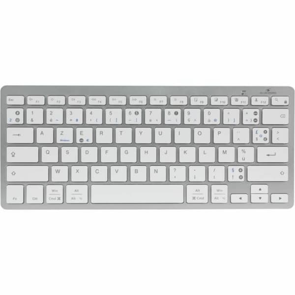 Bluetooth Tangentbord Bluestork KB-MINI-PC-MAC/FR Azerty Franska Vit