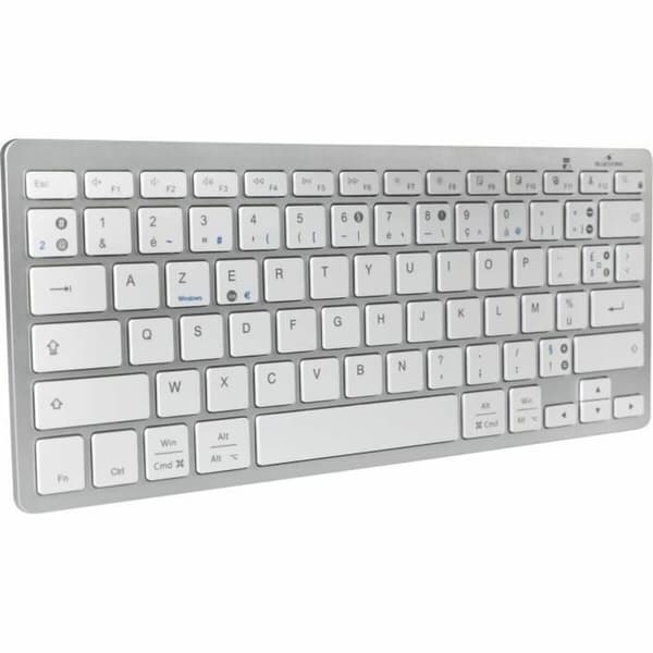 Bluetooth Tangentbord Bluestork KB-MINI-PC-MAC/FR Azerty Franska Vit
