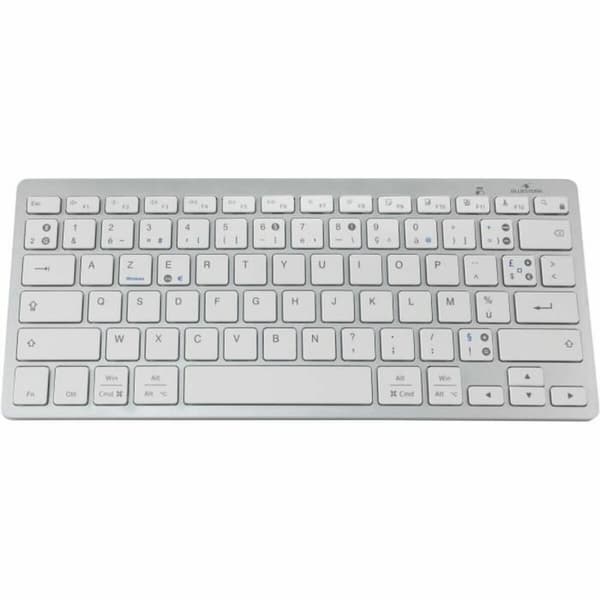 Bluetooth Tangentbord Bluestork KB-MINI-PC-MAC/FR Azerty Franska Vit