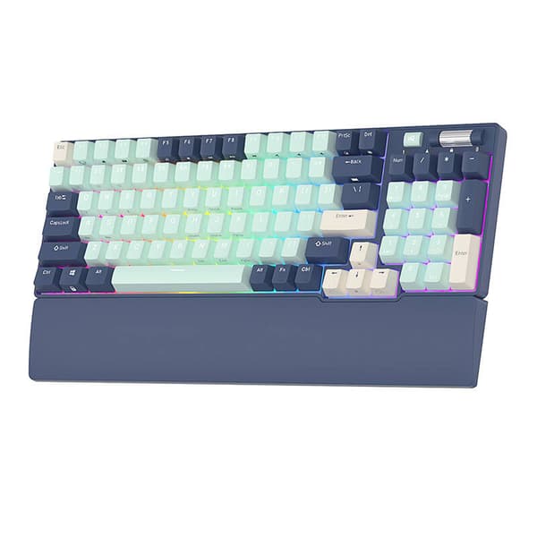 Mekanisk tastatur Royal Kludge RK96 RGB, brun switch (blå)