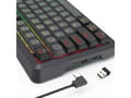 Miniatyrbild 2 av 5: REDRAGON K688GB-RGB-PRO Bragi, Kabel & trådløs, USB + RF Wireless + Bluetooth, Mekanisk, Sort