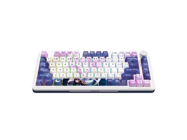 REDRAGON K681ACG-RGB-PRO Cyrus, Kabel & trådløs, USB + RF Wireless + Bluetooth, Mekanisk, Sort