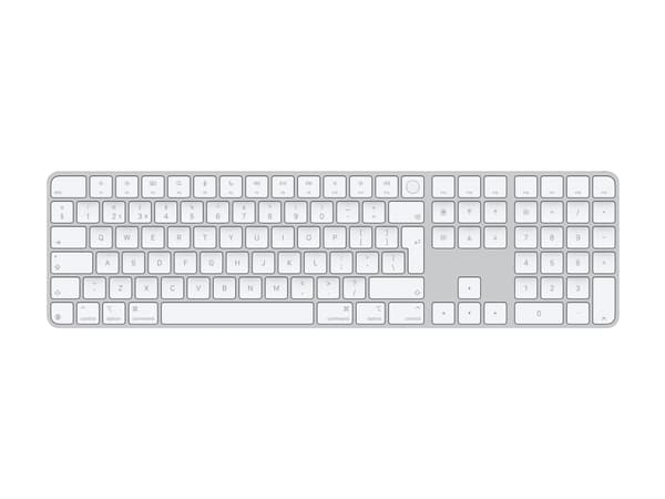 Apple Magic Keyboard with Touch ID and Numeric Keypad - Tastatur - USB-C - trådløs - Bluetooth - QWERTY - Internasjonal engelsk / kanadisk fransk - h