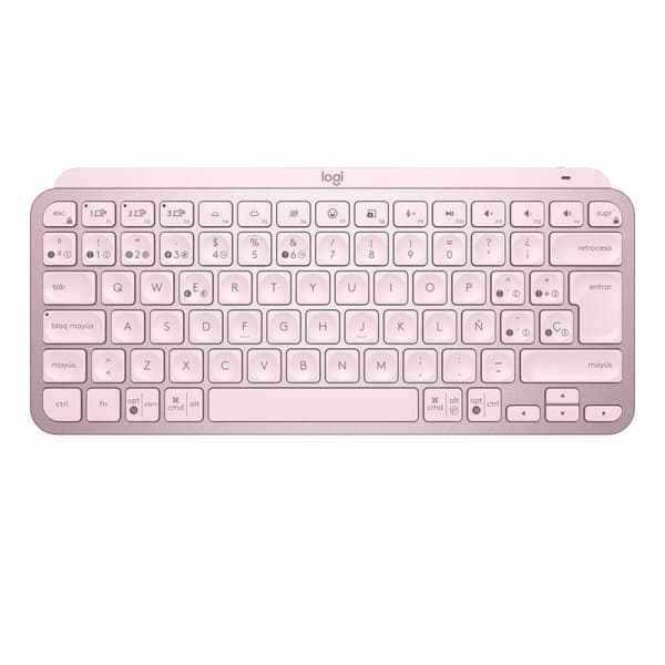 Tastatur Logitech 920-010813 Rosa Spansk Spansk Qwerty QWERTY Rosa
