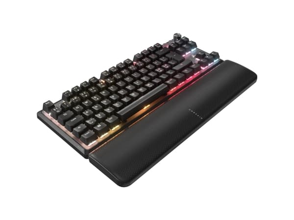 CORSAIR K70 PRO TKL - Tangentbord - TKL - bakgrundsbelyst - USB - QWERTY - Nordisk - tangentbrytare: CORSAIR MGX v2 - svart