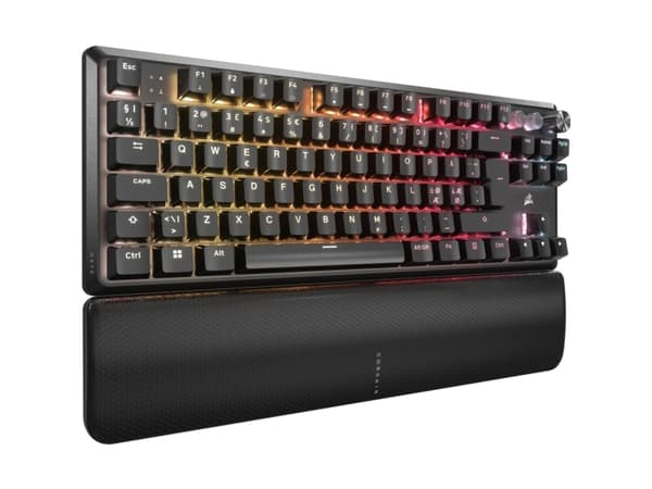 CORSAIR K70 PRO TKL - Tangentbord - TKL - bakgrundsbelyst - USB - QWERTY - Nordisk - tangentbrytare: CORSAIR MGX v2 - svart