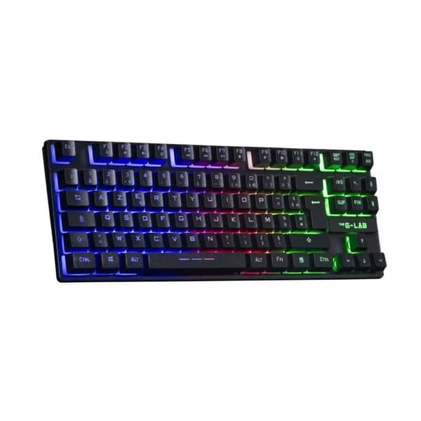 Speltangentbord - The G-Lab - KEYZ CESIUM TKL WIRELESS - trådlöst - azerty - Svart