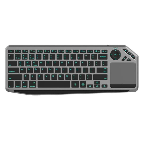 Tastatur Techly ICTB9801TB Sort Multifarvet Monochrome QWERTY