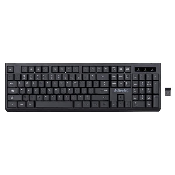 Tastatur Activejet K-3911W Sort QWERTY