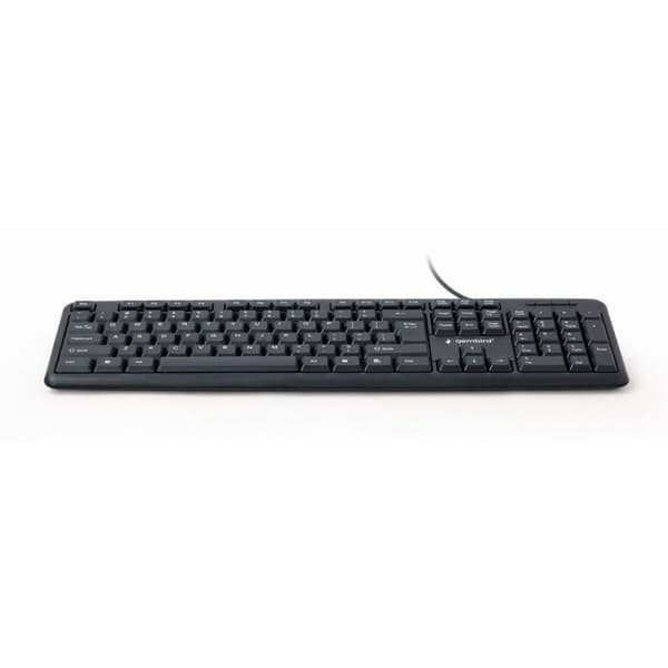Tastatur GEMBIRD KB-U-103-RU Sort Monochrome Engelsk Russisk QWERTY