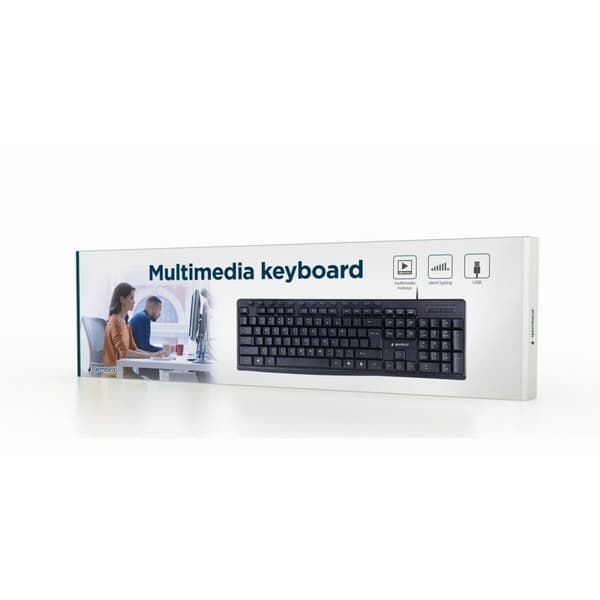 Tastatur GEMBIRD KB-UM-107 Qwerty US Sort