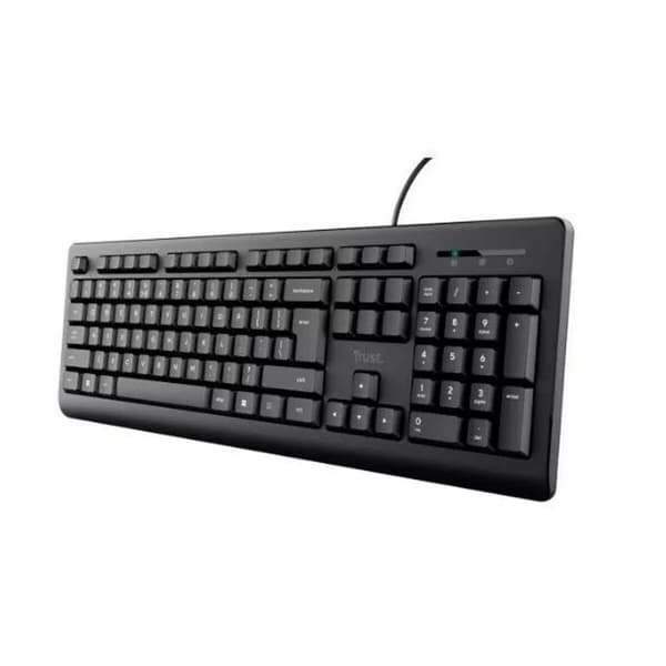Tastatur Trust 24639 Sort Engelsk EEUU QWERTY