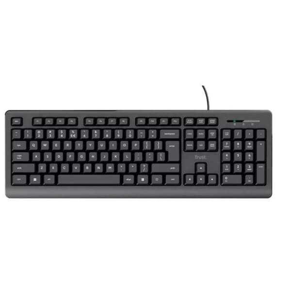Tastatur Trust 24639 Sort Engelsk EEUU QWERTY