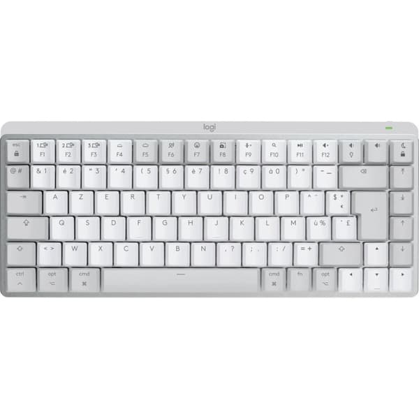 Langaton näppäimistö Logitech MX Mini Mechanical for Mac Valkoinen Valkoinen/Harmaa Ranska AZERTY