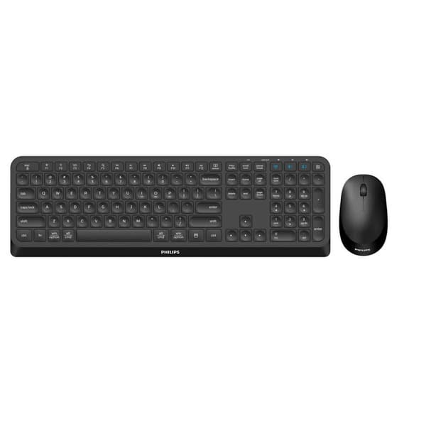 Tastatur og mus Philips SPT6407B/16 Sort Qwerty US