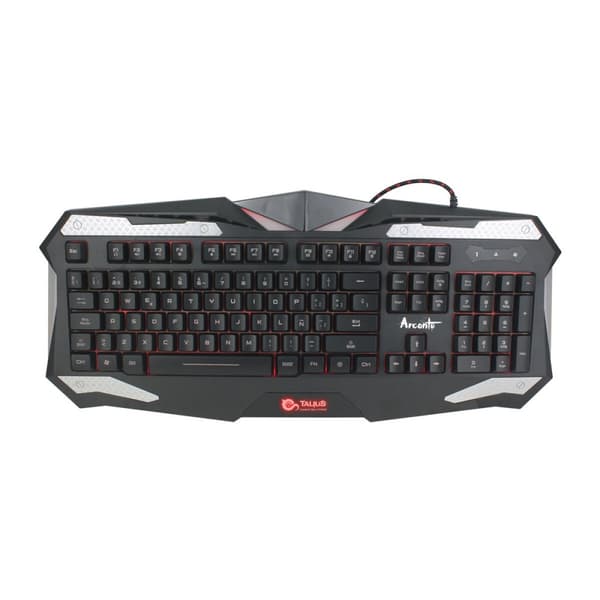 Gaming-tastatur Talius Arconte Sort Spansk qwerty Sort, Sølv