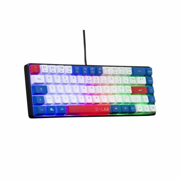 Bluetooth näppäimistö The G-Lab KEYZ-HYDRO-BWR/FR Azerty Ranska