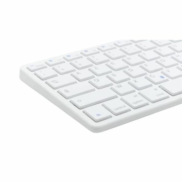 Näppäimistö Bluestork Azerty Ranska Valkoinen