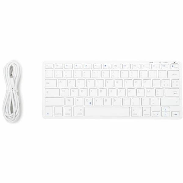Näppäimistö Bluestork Azerty Ranska Valkoinen