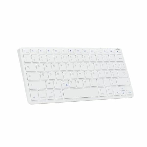 Näppäimistö Bluestork Azerty Ranska Valkoinen