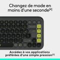 Miniatyrbild 5 av 6: Trådlöst Tangentbord Logitech Pop Icon Keys Mörkgrå AZERTY