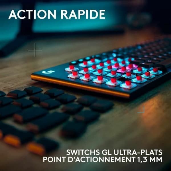 Langaton näppäimistö Logitech G915 TKL X Musta AZERTY