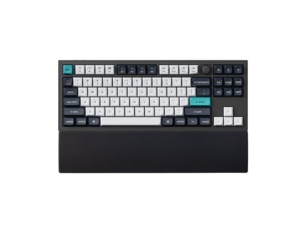 Keychron PR51, Keyboard palm rest, Silicone, 390.5 mm, 79.5 mm, 317 g, Black
