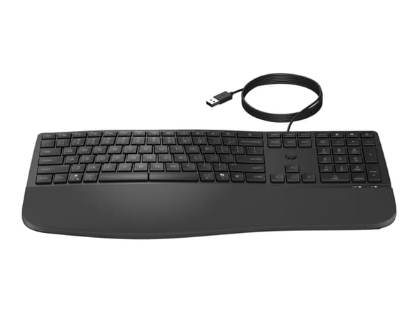 HP 480 Comfort -langallinen näppäimistö, täysikokoinen (100%), langallinen, USB, QWERTY, musta