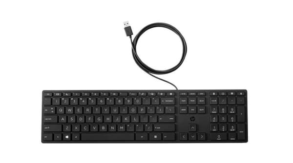HP Wired 320K Keyboard France 9SR37AA#ABF Svart
