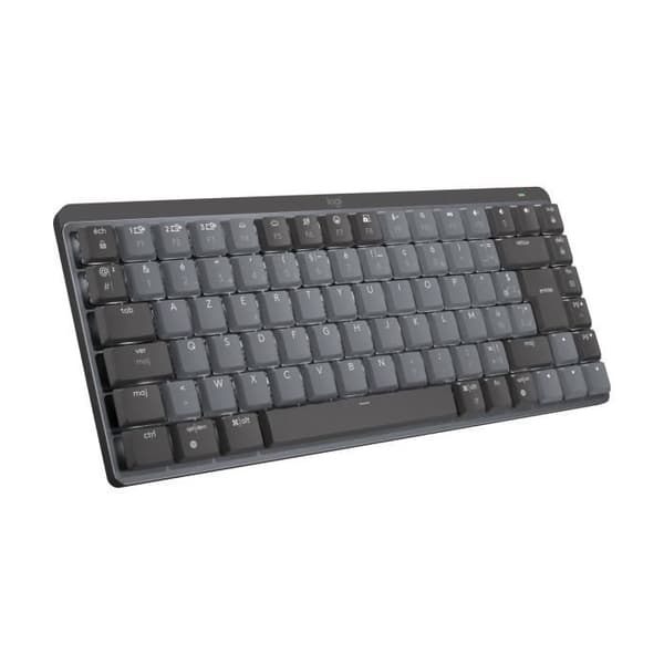 Tangentbord - Trådlöst - Logitech - MX Mini - Mekanisk - Bakgrundsbelyst - AZERTY - Grafit
