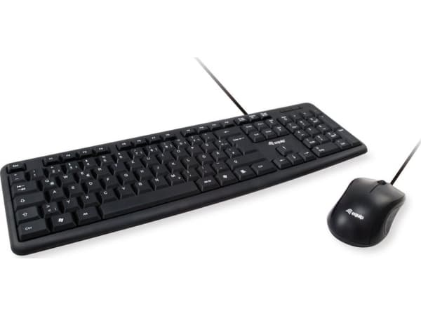 Klawiatura + mysz Equip Keyboard Mouse Included Usb Svart
