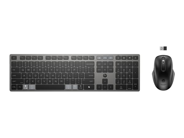 725 Multi-Device Rechargeable Wireless Keyboard and Mouse