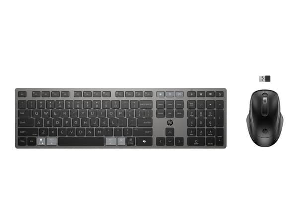 725 Multi-Device Rechargeable Wireless Keyboard and Mouse