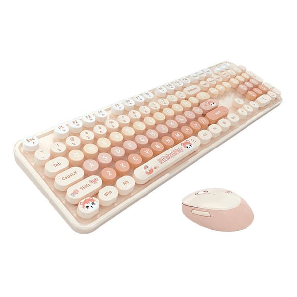 MOFII Sweet New 2.4G trådløst tastatur + mus sæt (orange)