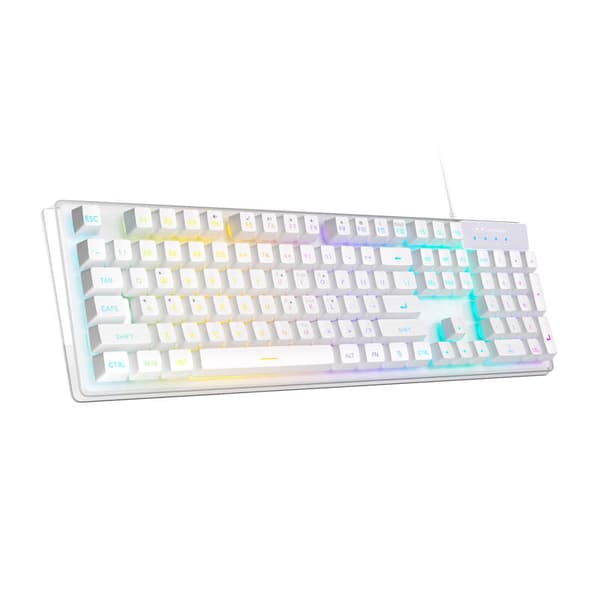 MageGee K1 trådbundet tangentbord + mus set (vit)