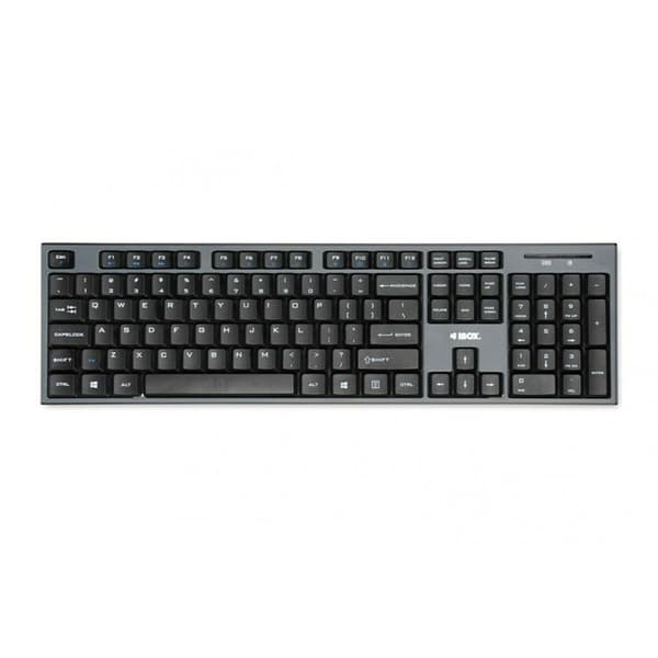 Tastatur og mus Ibox DESKTOP KIT PRO Sort Engelsk QWERTY