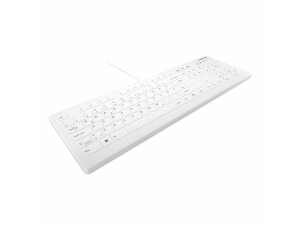 Active Key AK-C8112 - Tangentbord - medicinskt - 100% - full size - tvättbar - USB - QWERTY - hela norden - tangentbrytare: CHERRY SX - vit