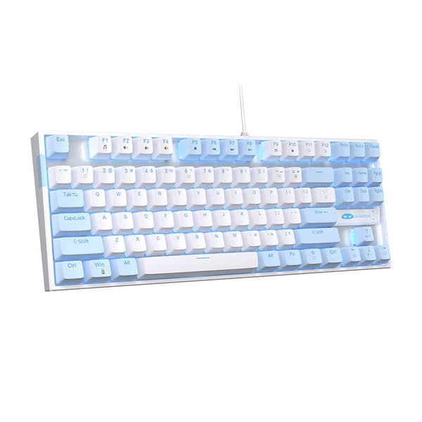 MageGee MK-STAR kablet tastatur (blå og hvid)