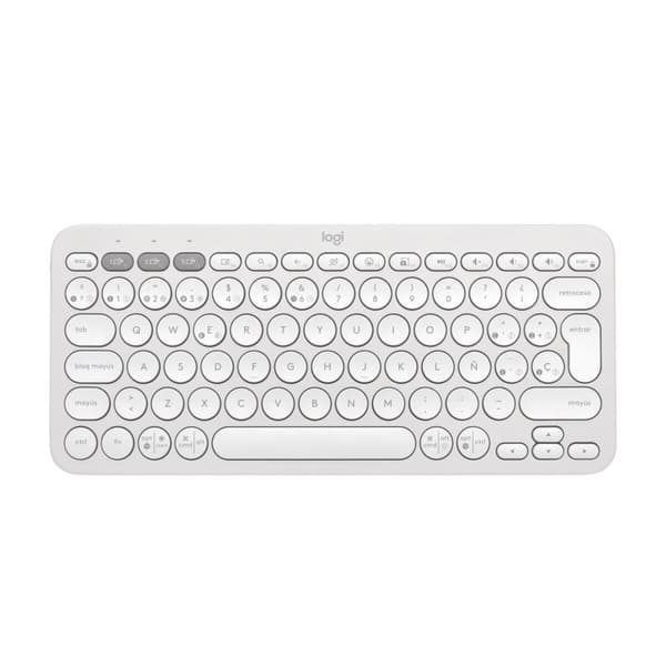 Trådløst tastatur Logitech K380s Hvid Spansk qwerty Hvid