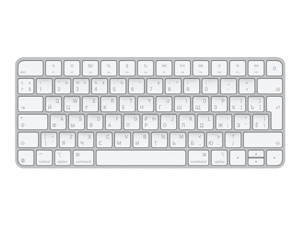 Apple Magic Keyboard - Tastatur - USB-C - trådløs - Bluetooth - QWERTY - Russisk Hvit