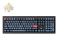 Miniatyrbilde 1 av 2: Keychron V6 Max, Full størrelse (100 og), Ledning & Trådløs, RF trådløs + Bluetooth, Mekanisk nøkkelbryter, RGB LED, Sort, Grå