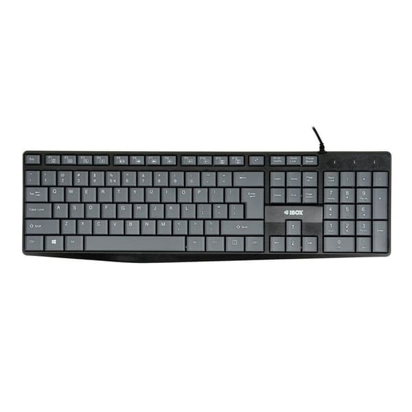 Tastatur Ibox IKC2010G Sort Grå