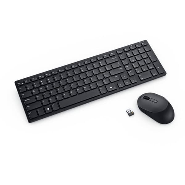 Tangentbord Dell KM555-BLK-SPN Svart Qwerty Spanska QWERTY Svart