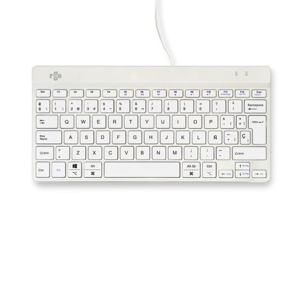 Näppäimistö R-Go RGOCOESWDWH Valkoinen Espanjalainen Qwerty