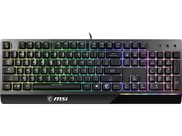 MSI Vigor GK30, Koblet med ledninger (ikke trådløs), USB, Mekanisk nøkkelbryter, QWERTY, RGB LED, Sort Sort
