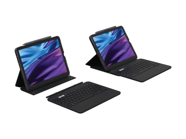 ZAGG Pro Keys 2 - Tastatur og folioveske (foliodekke) - bakgrunnsbelyst - trådløs - Bluetooth - QWERTY - Nordisk - for Apple 11-inch iPad Air Wi-Fi,