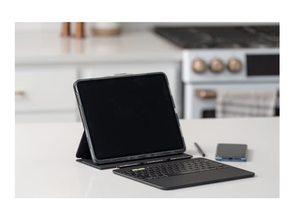 ZAGG Pro Keys 2 - Tastatur og folioveske (foliodekke) - bakgrunnsbelyst - trådløs - Bluetooth - QWERTY - Nordisk - for Apple 11-inch iPad Air Wi-Fi,