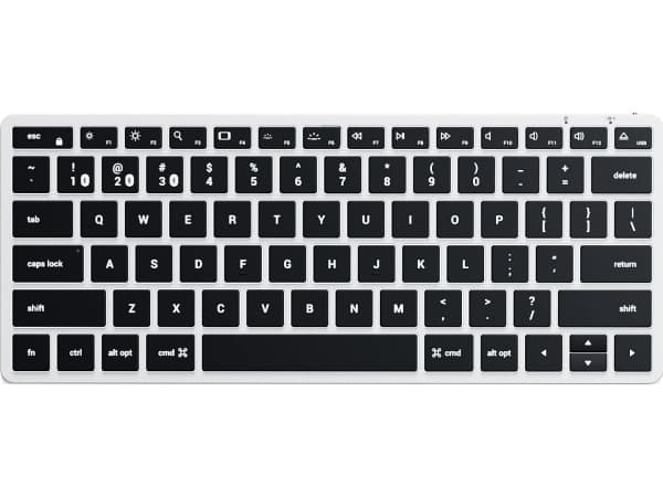 Satechi langaton näppäimistö SATECHI SLIM X1 BLUETOOTH KEYBOARD FOR THREE USB-C DEVICES (SILVER)