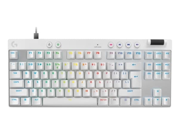 Logitech G 920-013242, Wired, USB, Magnetic-mechanical key switch, QWERTY, LED, White
