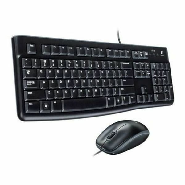 Tastatur og Optisk Mus Logitech 920-002550 USB Svart Spansk Qwerty